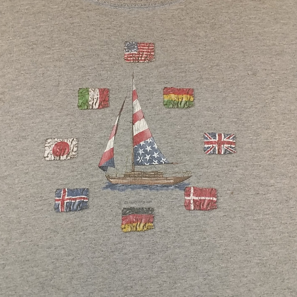 Wes & Willy sailboat t-shirt, size 4